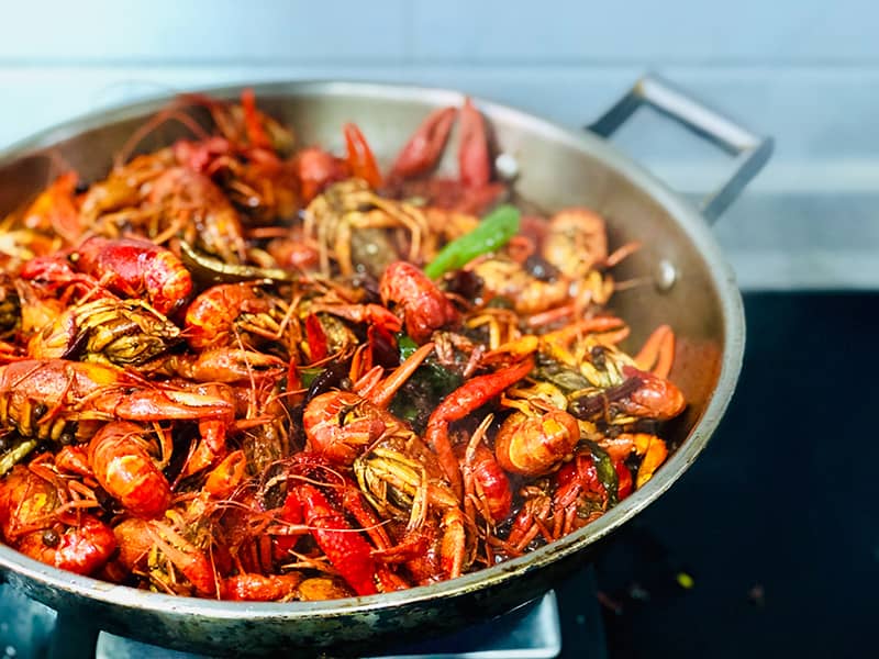 Sauté d'écrevisses Jamaïcains
